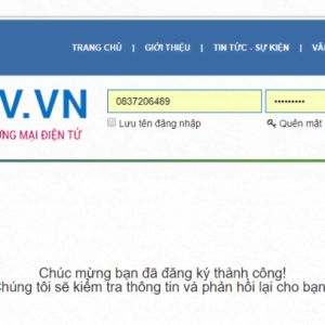 Thông báo website với Bộ công thương