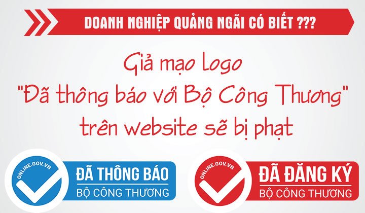 Giải mạo logo đã thông báo với Bộ Công thương