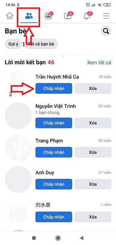 cách kết bạn trên facebook