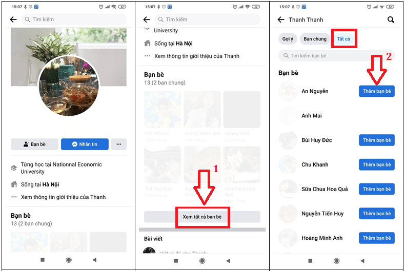 cách kết bạn trên facebook